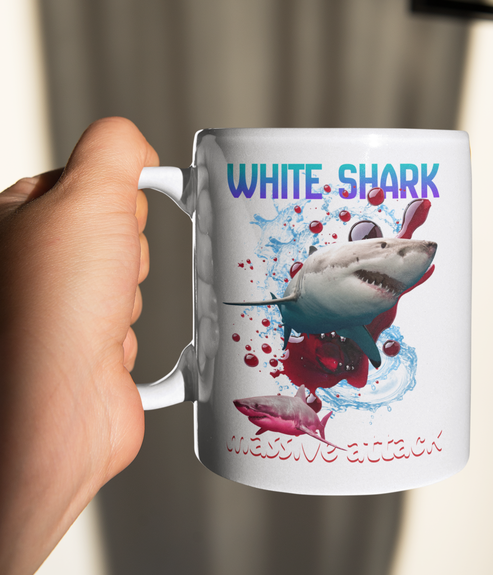 Nome do produto: caneca White Shark