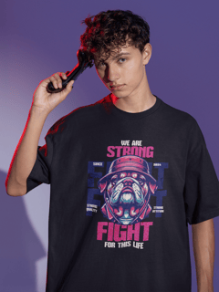 Nome do produto Camiseta Oversized Bulldog Strong Fight
