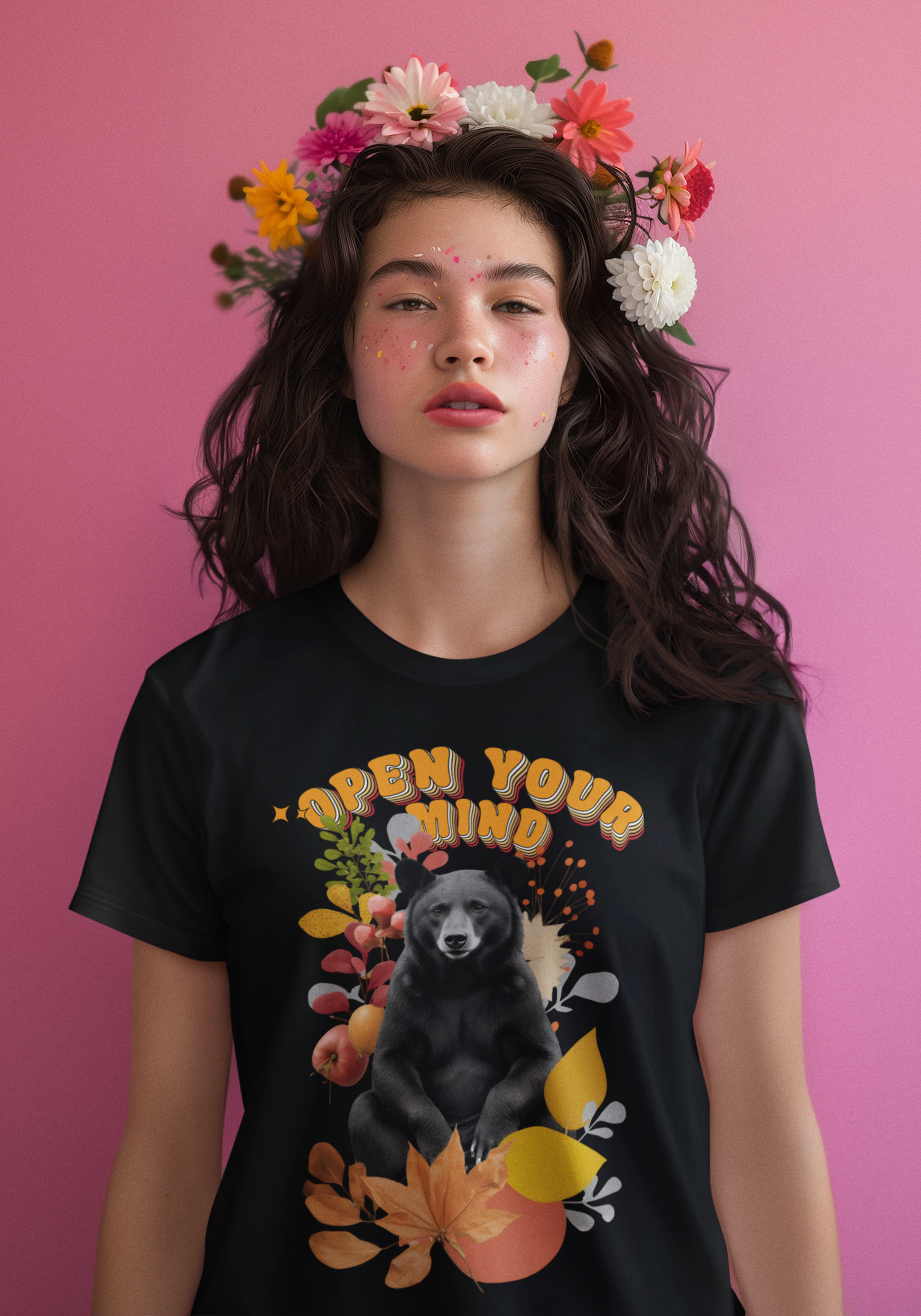 Camiseta Urso Open your Mind