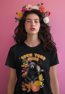 Camiseta Urso Open your Mind