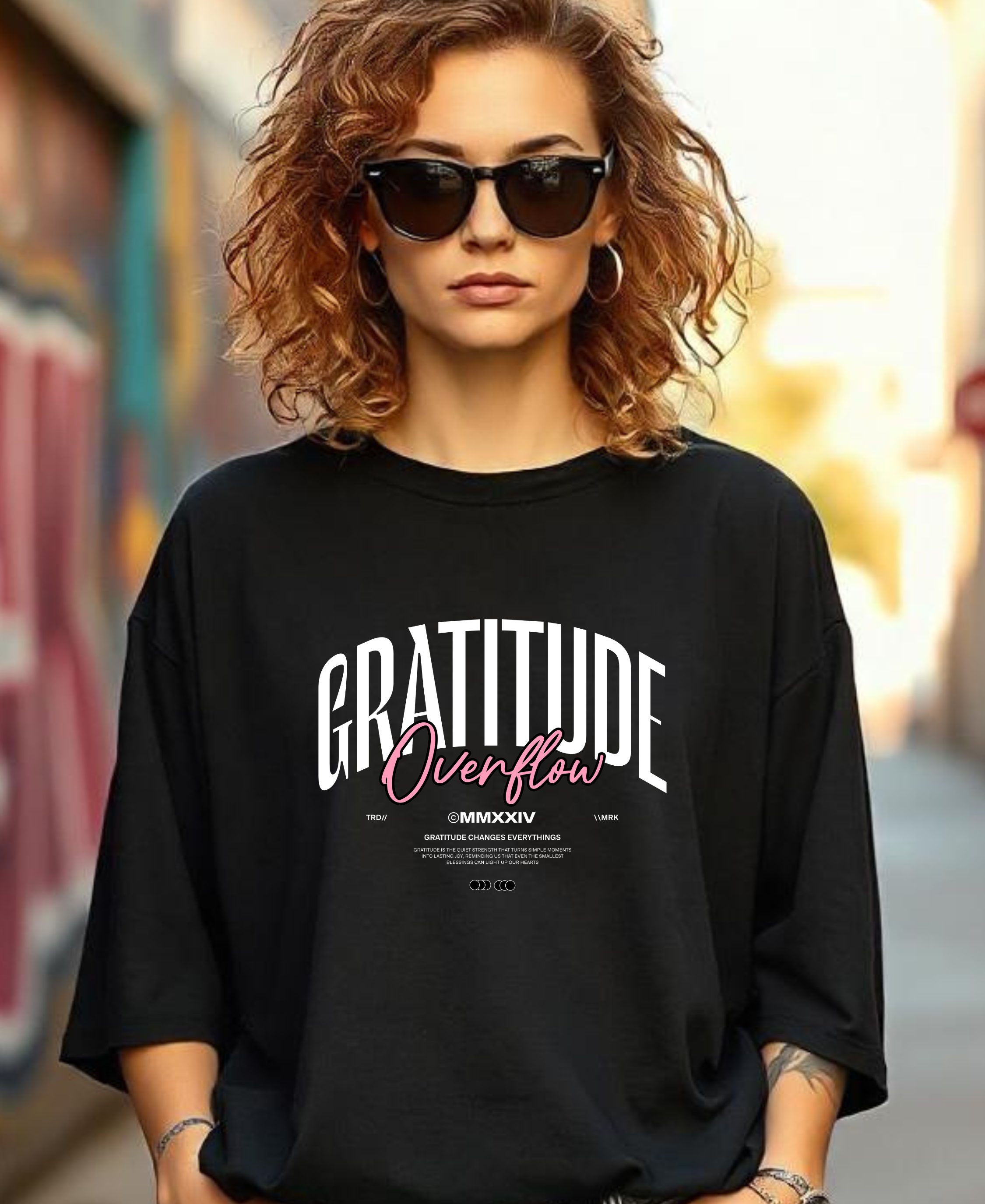 Camiseta Oversized Gratitude