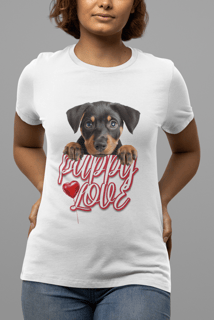 Nome do produto Camiseta personalizada Puppy Love