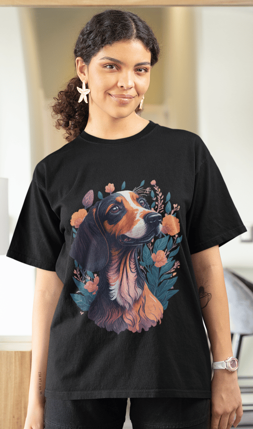 Camiseta Cão Basset Hound personalizada
