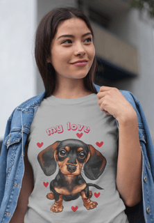 Nome do produto Camiseta dachshund My Love