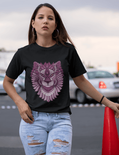 Camiseta personalizada Leão Mandala