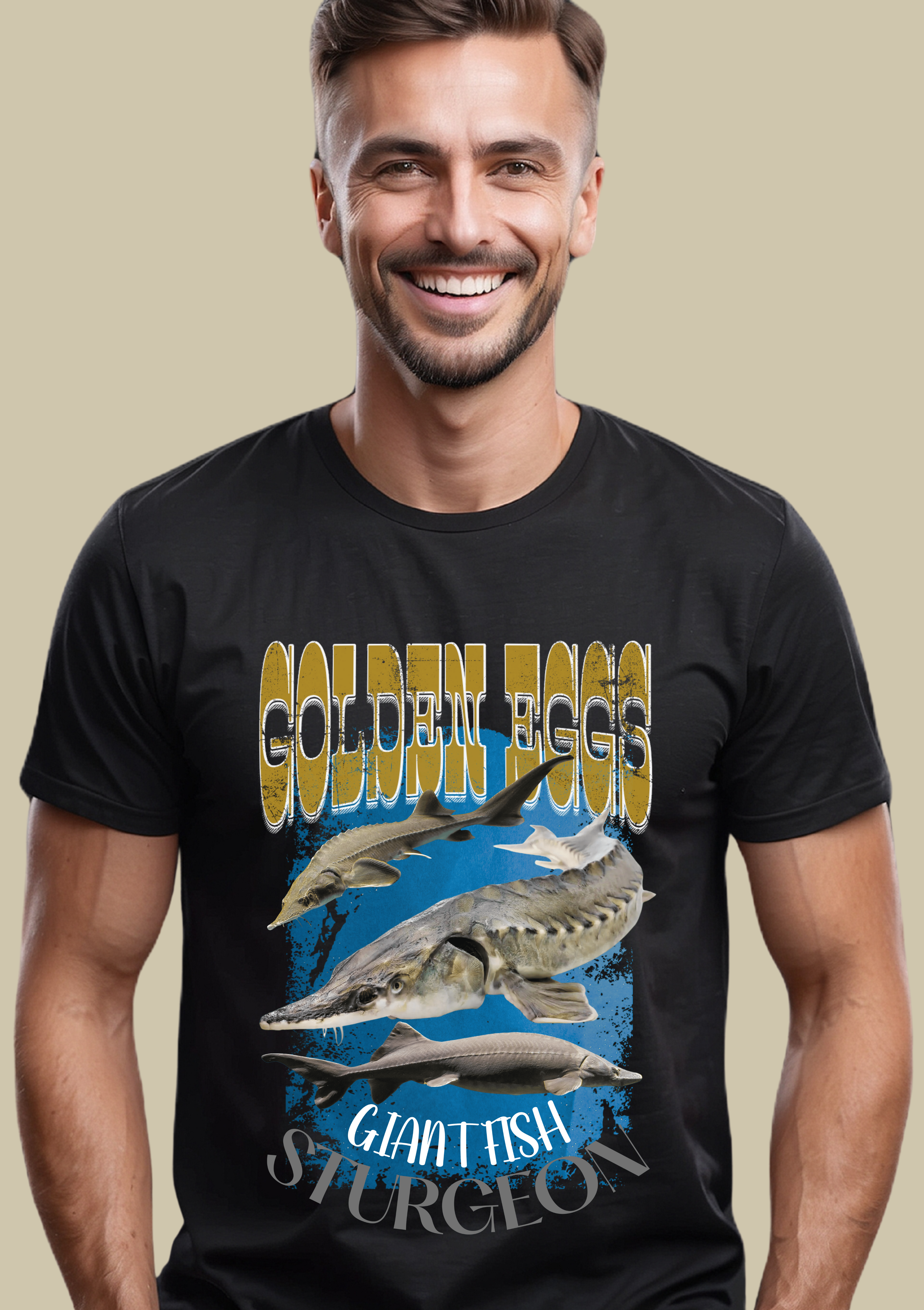 Camiseta Quality Golden Eggs (Peixe Estorjão)