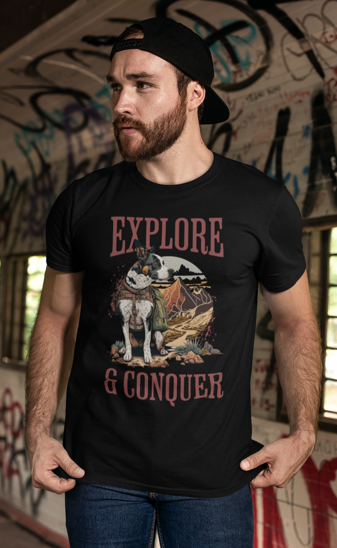 Camiseta Cão pastor McNab Explore