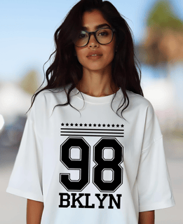 Camiseta Oversized 98 BKLYN Unissex