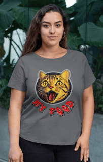 Nome do produto Camiseta Gato My Food