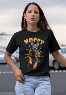 Camiseta Doberman Happy