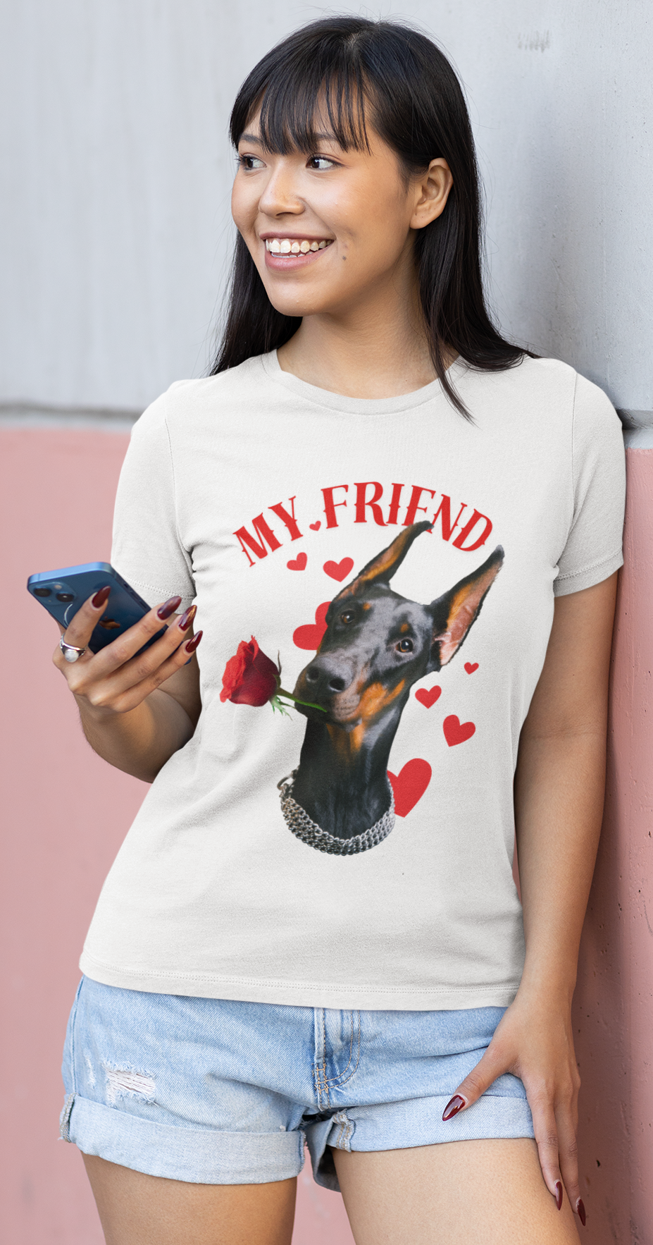 Camiseta personalizada My Friend Doberman
