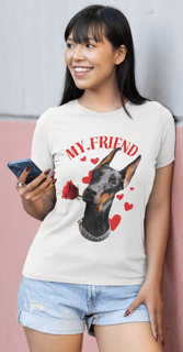 Camiseta personalizada My Friend Doberman