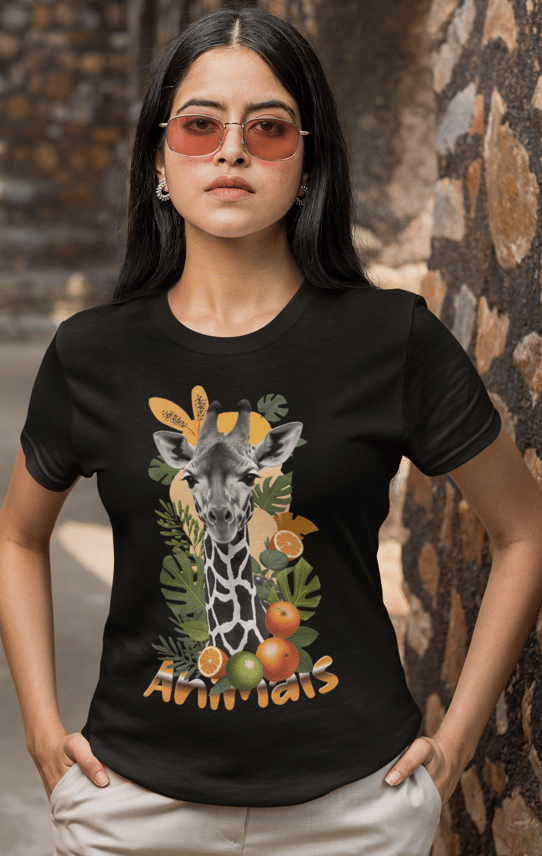 Camiseta Classica Girafa Animals