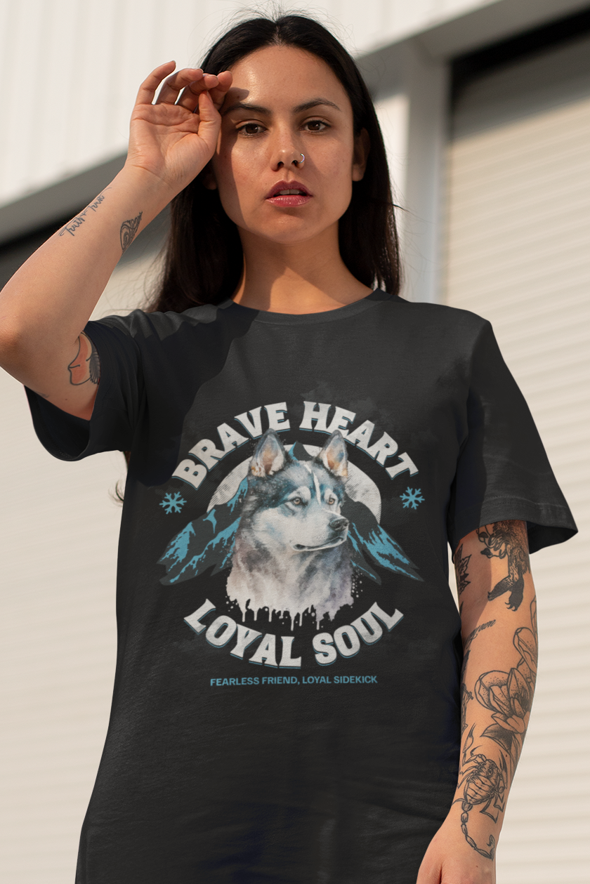 Camiseta husky siberiano