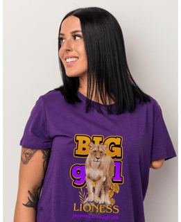 Camiseta Classica Leoa Big Girl Lioness