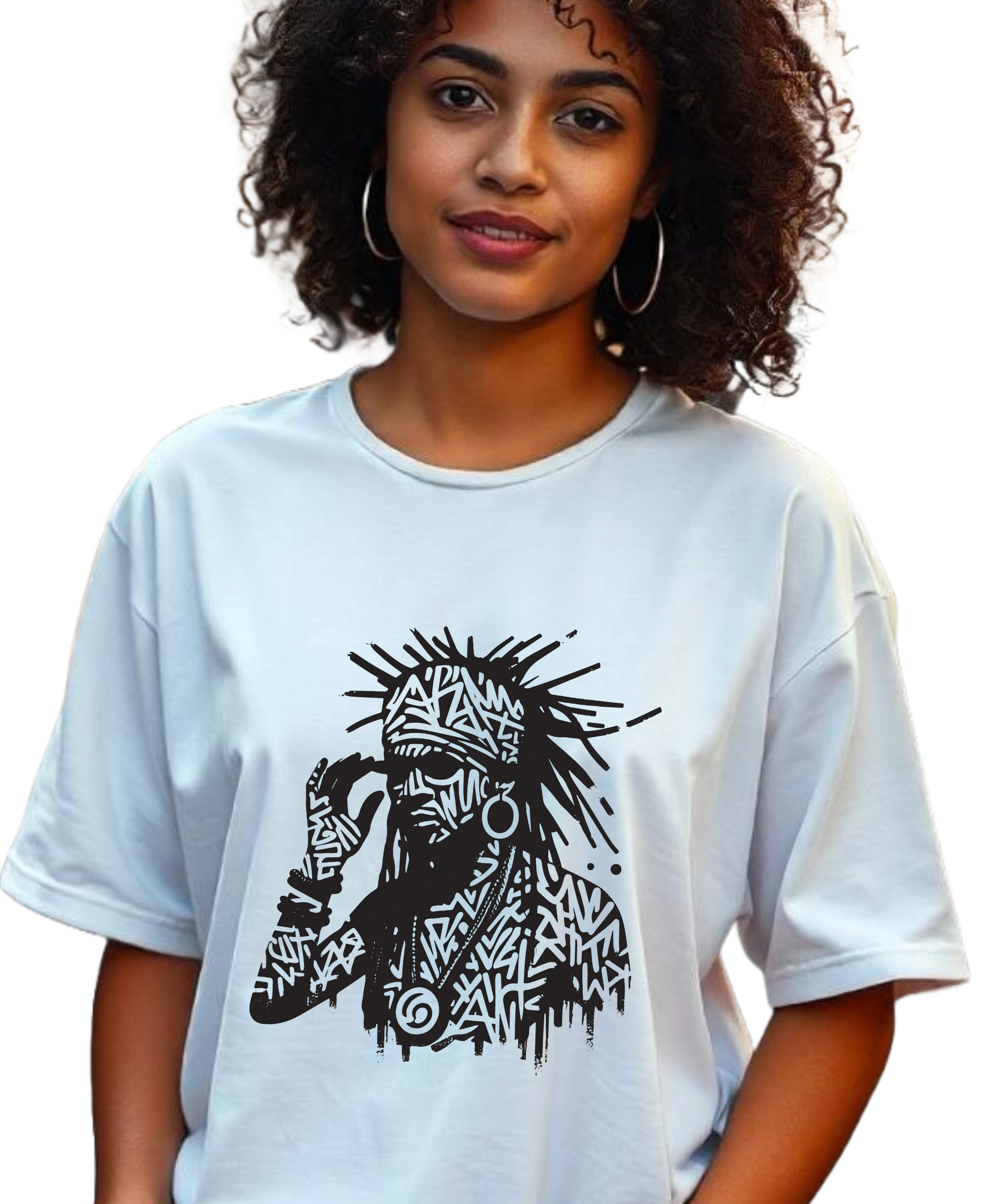Camiseta Oversized Xamã Afro-Americano