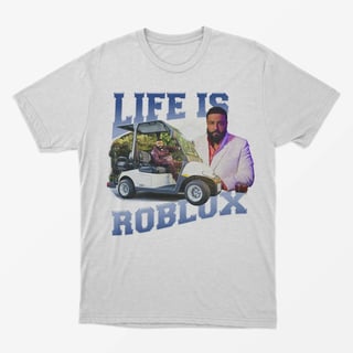 Nome do produto Camiseta Life is ROBLOX
