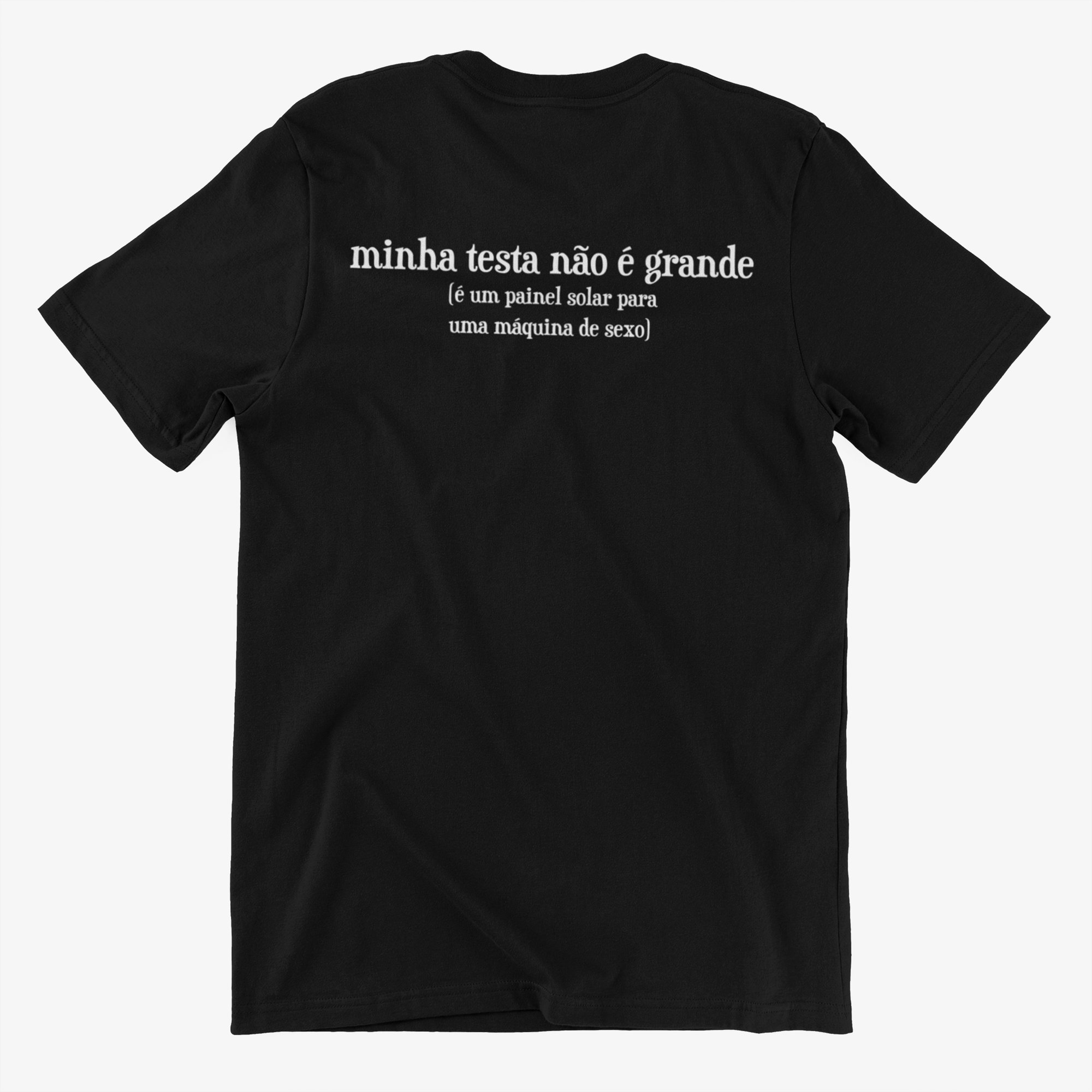 Camiseta minha testa não é grande 