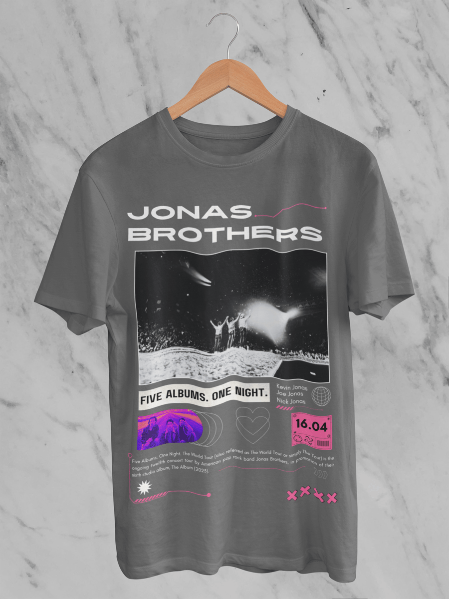Nome do produto: Camiseta Estonada Jonas Brothers 16.04