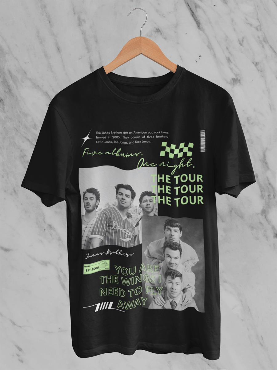 Nome do produto: Camiseta Jonas Brothers The Tour