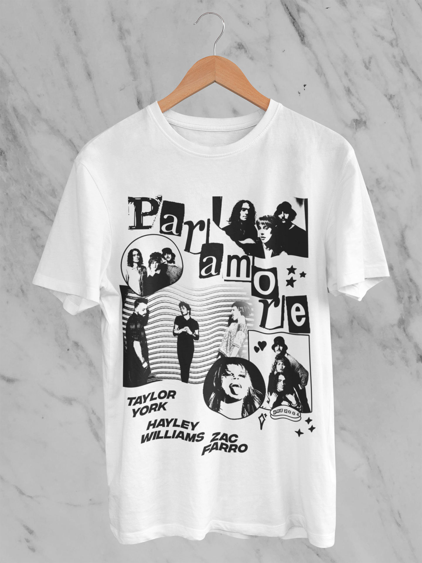 Camiseta Paramore P&B