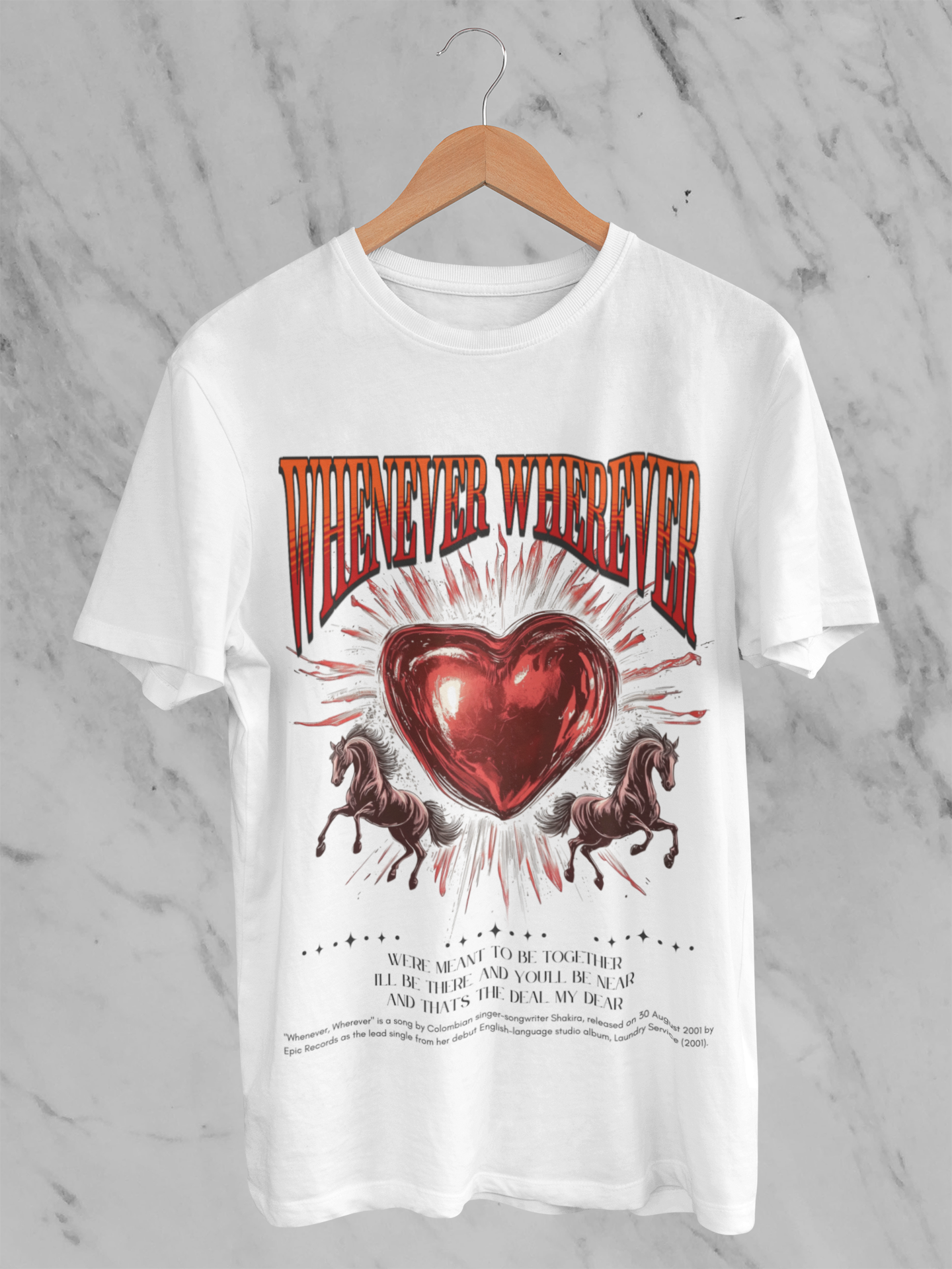 Camiseta Shakira Whenever, Wherever