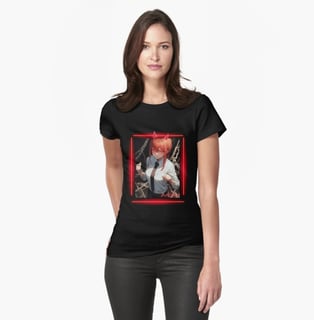 Nome do produto Camisa Femina  Chainsaw man Makima anime character Control Demon