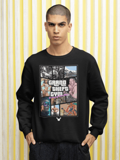 Nome do produto Moletom - Grand Theft Gym Preto