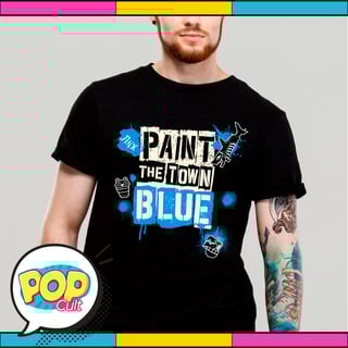 Nome do produto Paint The Town Blue (Oversized-Preta)
