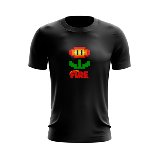 Nome do produto Camiseta Super Mario - Flor de Fogo