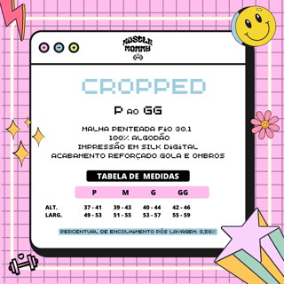 Nome do produto CROPPED MUSCLE MOMMY