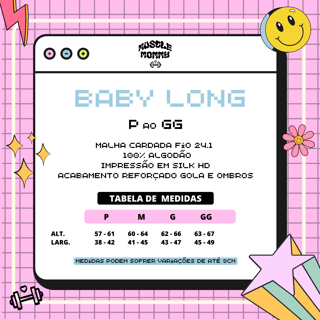 Nome do produto BABY LONG EU AMO CORRIDA