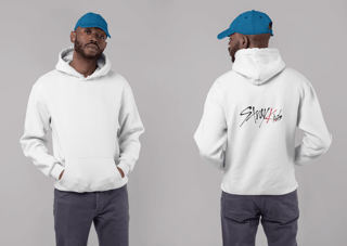 Nome do produto MOLETOM COM ZIPER BRANCO - STRAY KIDS LOGO