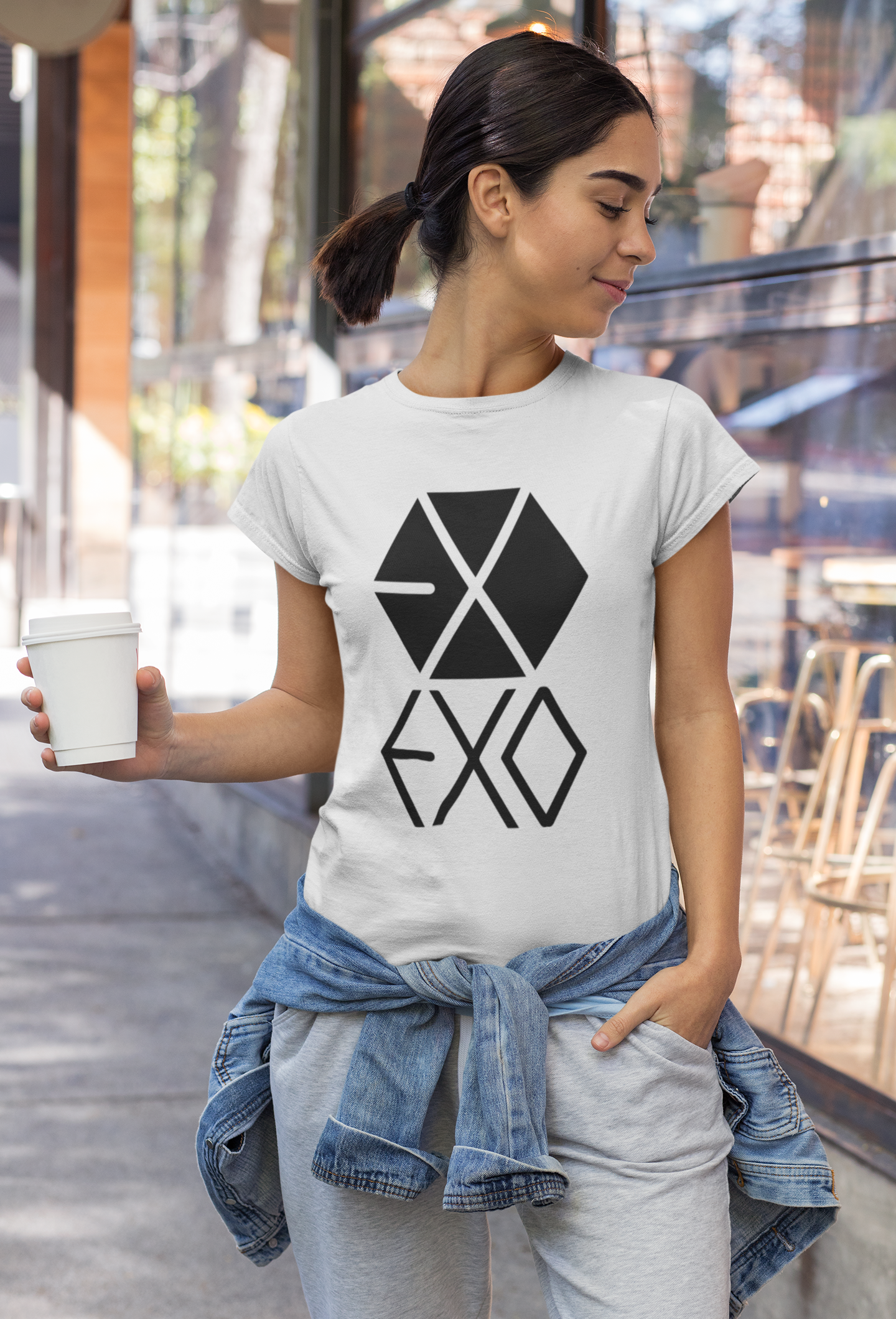 CAMISETA FEMININA EXO