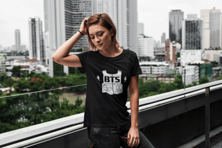 Nome do produto CAMISETA FEMININA BTS ARMY PRETA