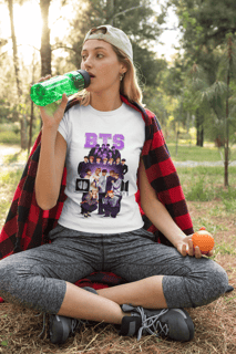 Nome do produto CAMISETA FEMININA BTS PURPLE
