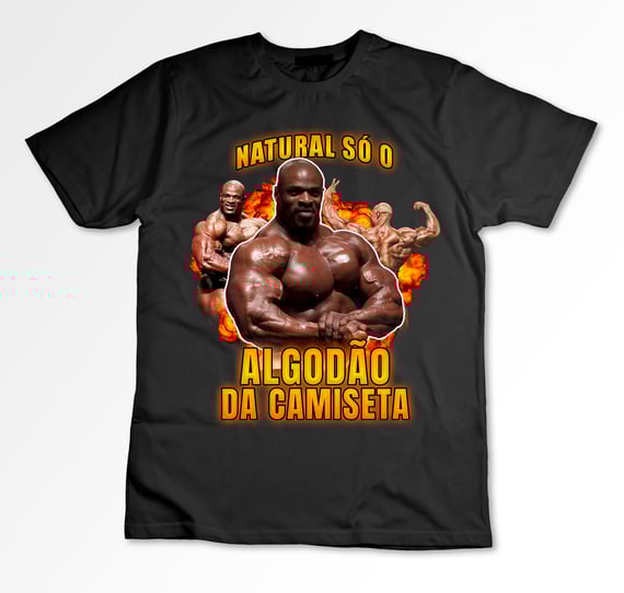 Camiseta NATURAL SÓ O ALGODÃO DA CAMIETA