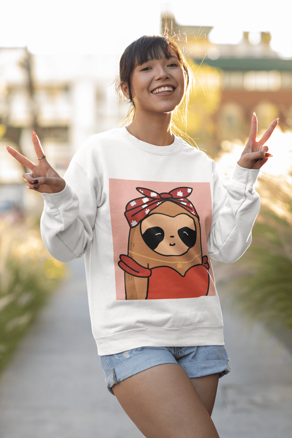Leaf Girl Sloth Tee