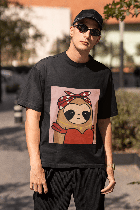 Leaf Girl Sloth Tee