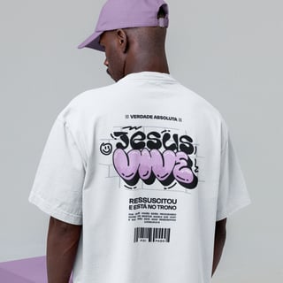 CAMISETA OVERSIZED - JESUS VIVE