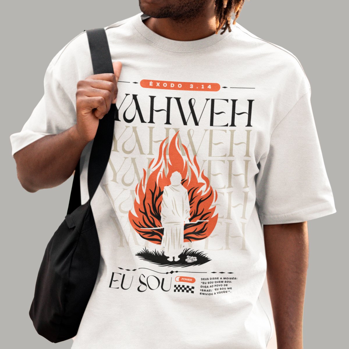 Nome do produto: CAMISETA OVERSIZED - SARÇA ARDENTE