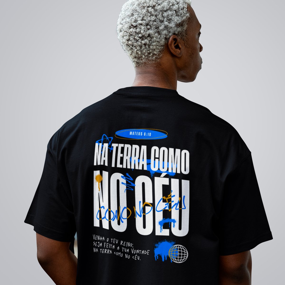 Nome do produto: CAMISETA OVERSIZED - COMO NO CÉU