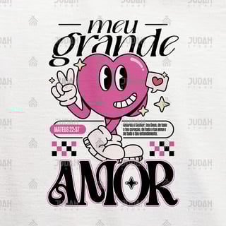 Nome do produto CAMISETA OVERSIZED - MEU GRANDE AMOR