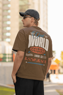 Nome do produto CAMISETA OVERSIZED - POR TODO O MUNDO