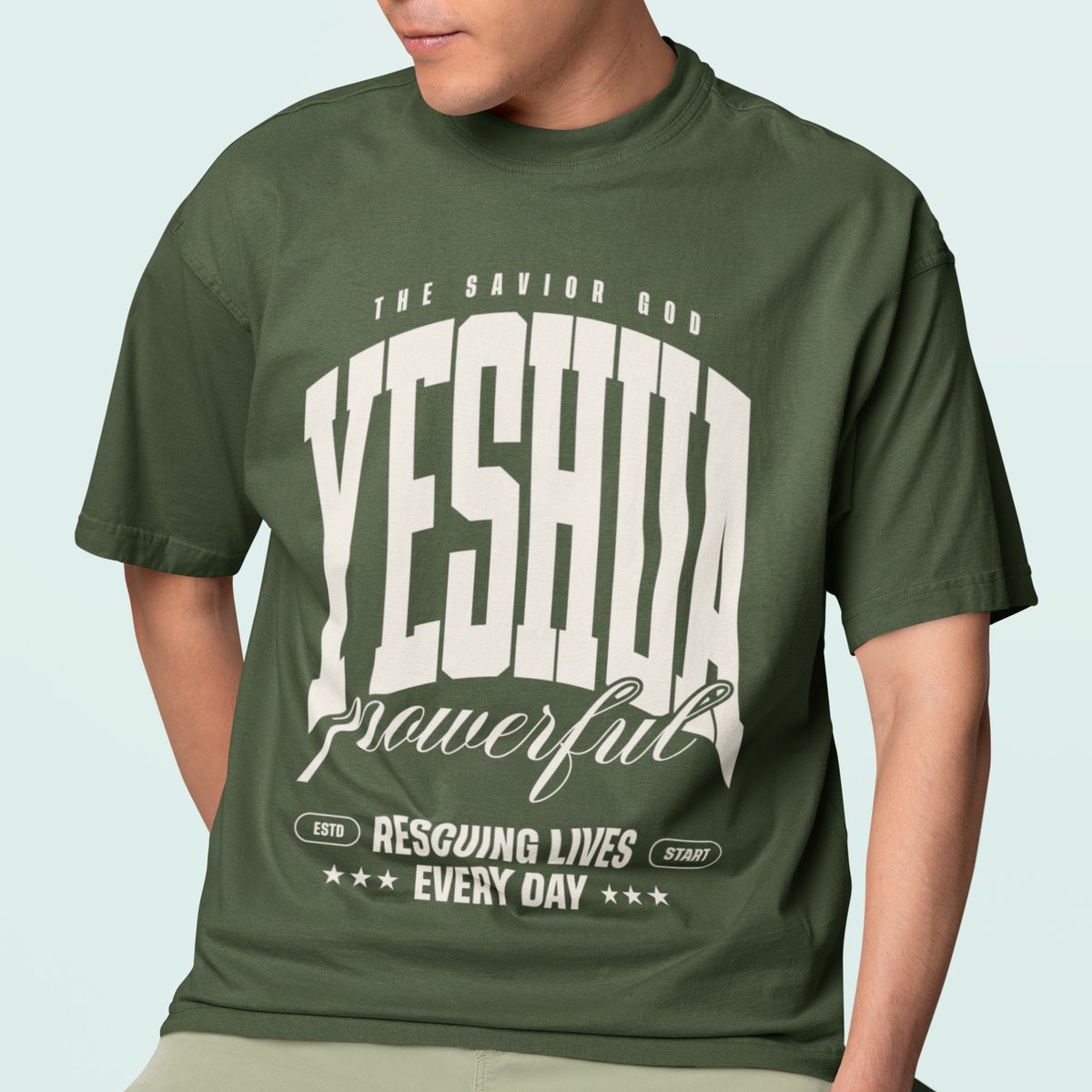 Nome do produto: CAMISETA OVERSIZED - YESHUA