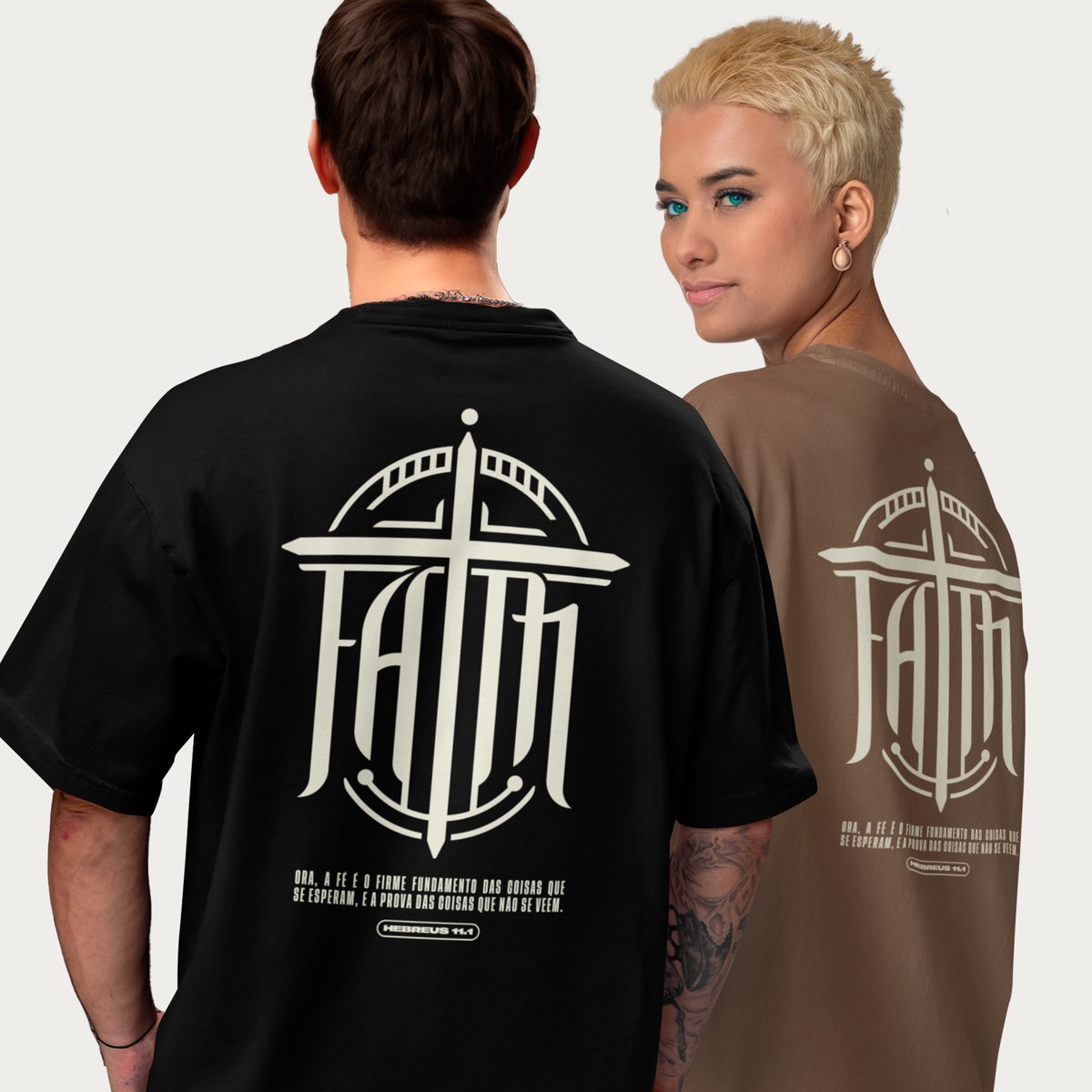 Nome do produto: CAMISETA OVERSIZED - FAITH (Fé)