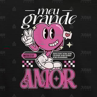 Nome do produto CAMISETA OVERSIZED - MEU GRANDE AMOR