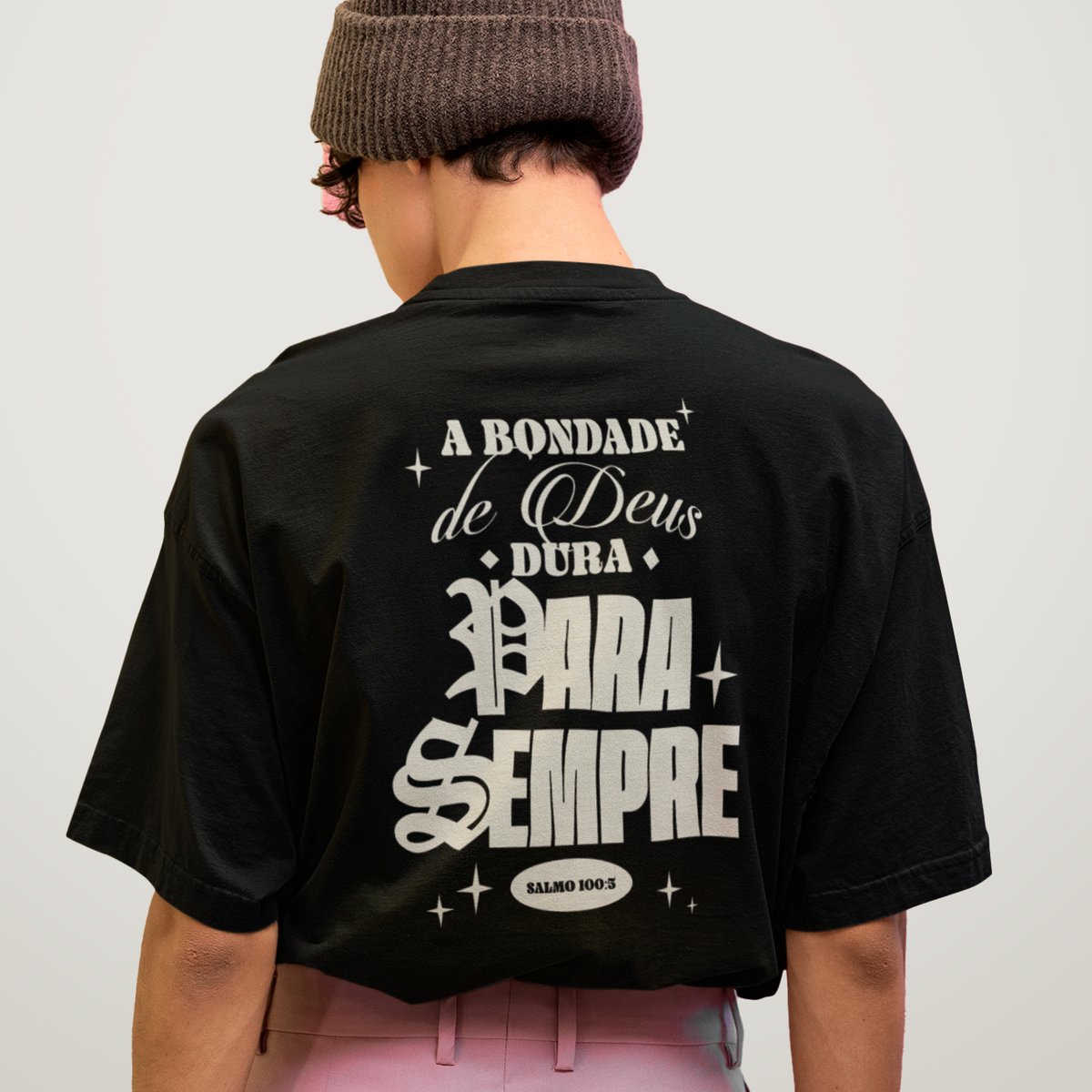 Nome do produto: CAMISETA OVERSIZED - BONDADE DE DEUS