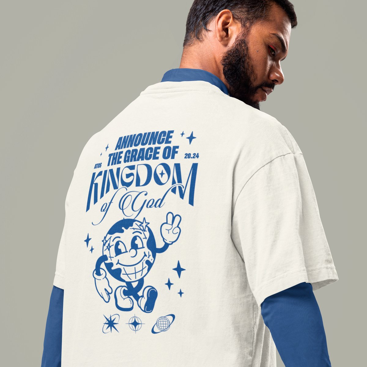 Nome do produto: CAMISETA OVERSIZED - GRACE OF KINGDOM