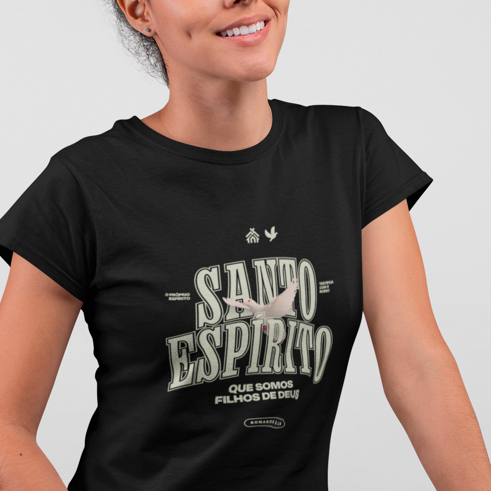 Nome do produto: CAMISETA BABY LONG - SANTO ESPÍRITO